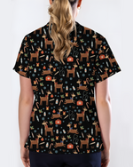 Oh Deer Christmas Holiday Nursing Scrub Top