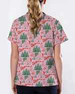 Funny Ho Ho Ho Babies Christmas Scrub Top