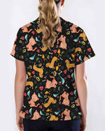 Playful Cats & Dogs Vet Life Scrub Top