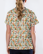 Cute Christmas Vet Tech Nursing Scrub Top