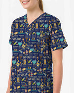 God Says I Am Pharmacist Scrub Top