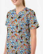 Australian Summer Beach Scrub Top