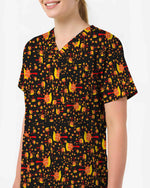 Awareness Over Ignorance Cartoon Virus Scrub Top