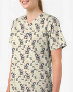 Adorable Cat Scrub Top