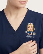 Personalized Name, Specialty And Character Be The Sunshine Hidden Message Gift For Nurse Top