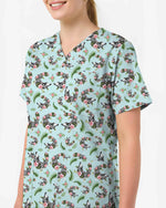 Platypus Tropical Floral Scrub Top
