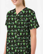 Funny St. Patrick's Day Goose Medical Scrub Top