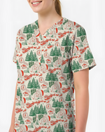 Funny Ho Ho Ho Babies Christmas Scrub Top