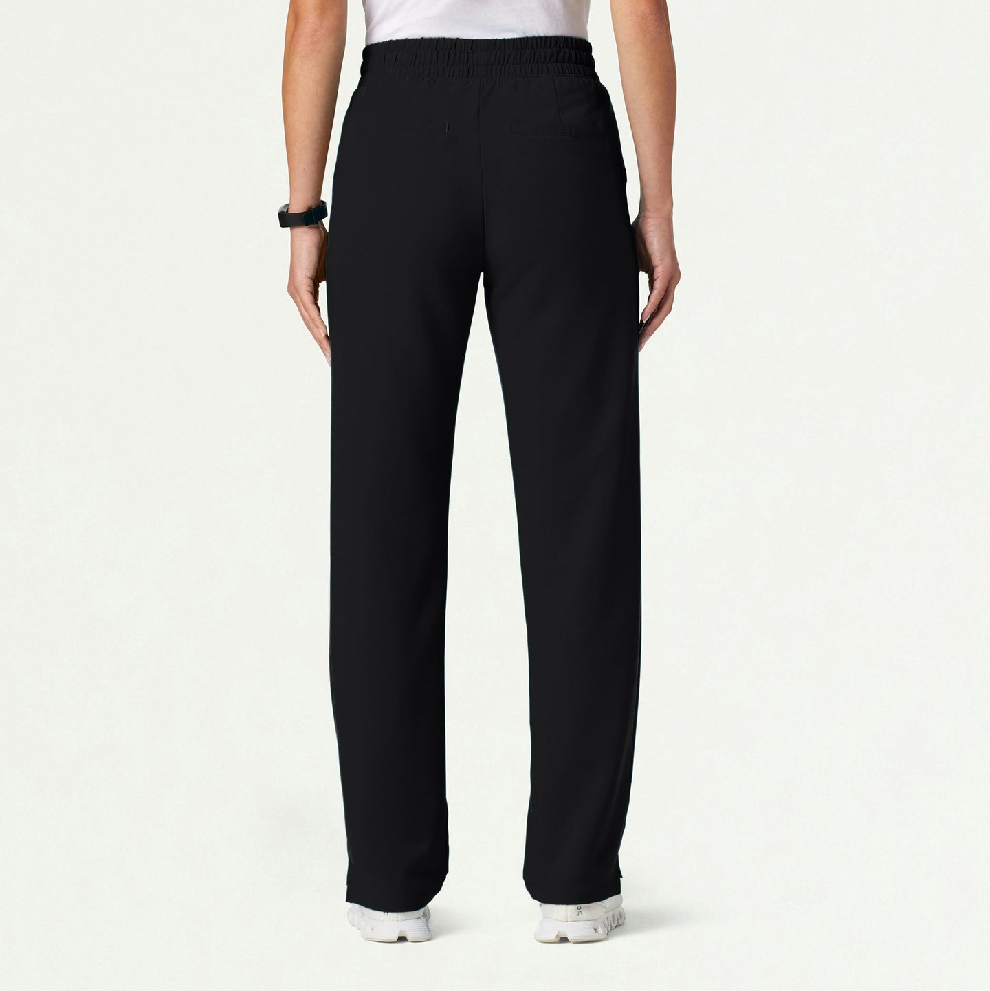 Women’s High-Waisted Classic Scrub Pants with Straight Leg and Utility Pockets