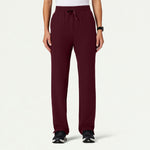 Women’s High-Waisted Classic Scrub Pants with Straight Leg and Utility Pockets
