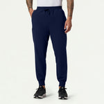 Men’s Classic Fit Utility Jogger Scrub Pants with 8 Pockets and Drawstring Waist