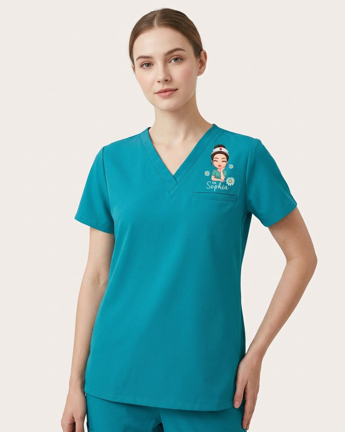 Personalized Name, Specialty And Character Be The Sunshine Hidden Message Gift For Nurse Top