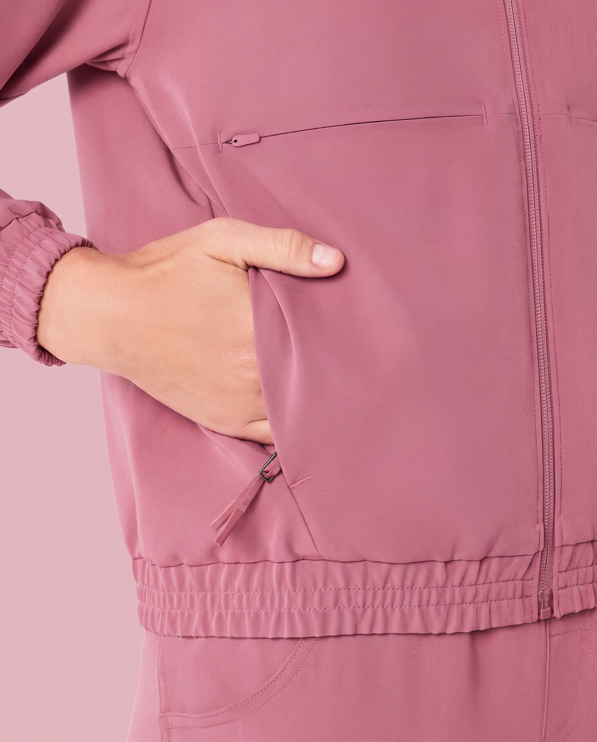 Modern Scrub Jacket Mauve