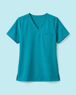 Women's One-Pocket V-neck Scrub Top Marina