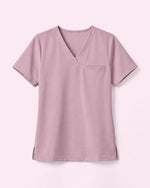 Women's One-Pocket V-neck Scrub Top Blossom