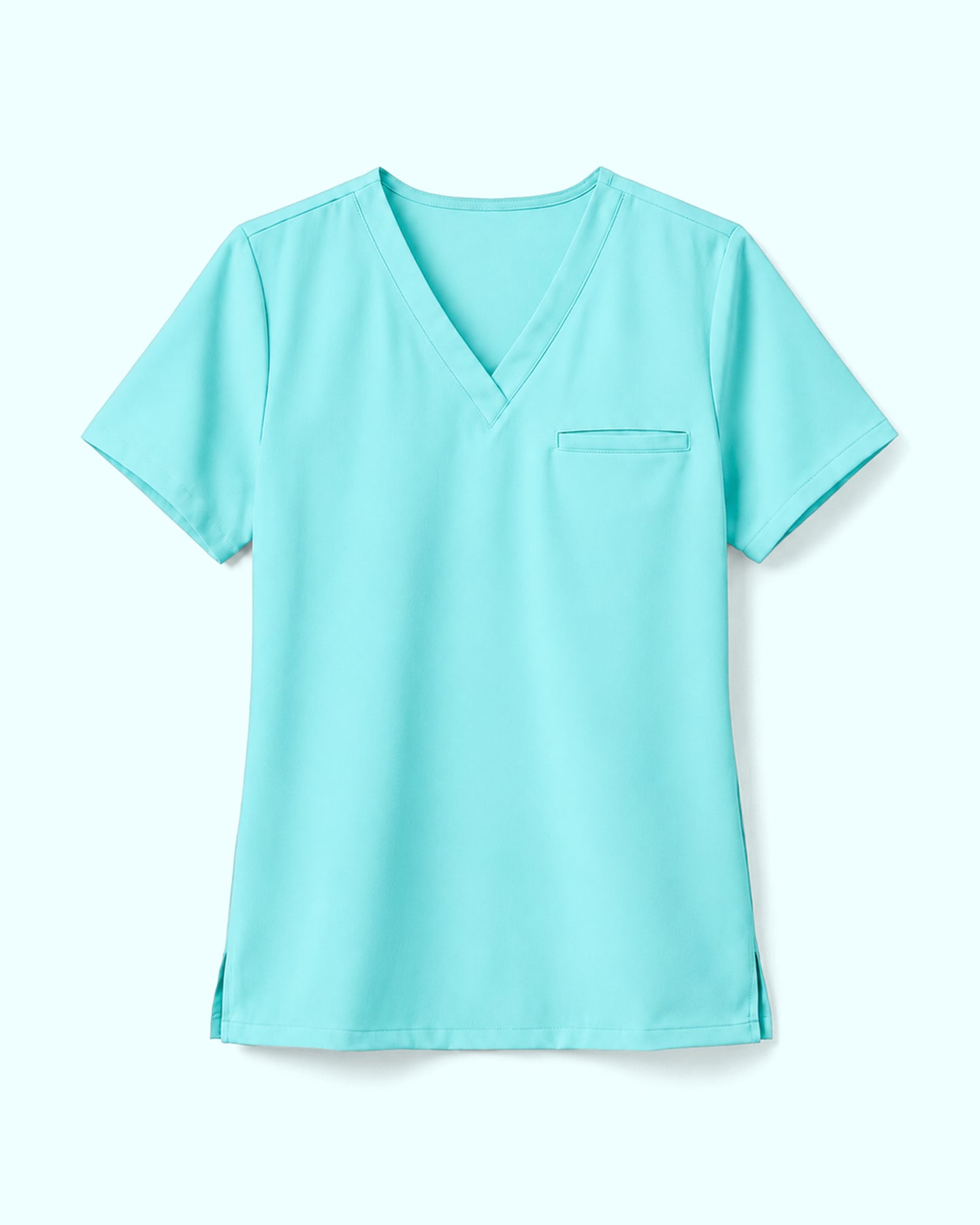 Women's One-Pocket V-neck Scrub Top Surf