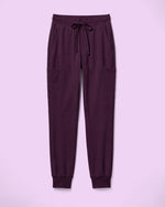 Women's 6-Pocket Jogger Scrub Pant Deep Eggplant