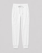 Women's 6-Pocket Jogger Scrub Pant White