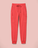 Women's 6-Pocket Jogger Scrub Pant Coral