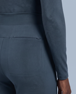 Pintuck High-Rise Straight-Leg Pant Dark Harbor