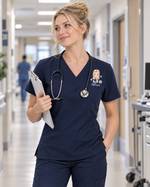 Personalized Name, Specialty And Character Be The Sunshine Hidden Message Gift For Nurse Top
