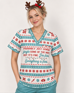 Personalized Name And Job Title Probably Just Gonna Jingle Some Of The Way I'm Fine Everything Is Fine Funny Christmas Gift For Nurse Top