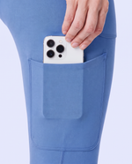 Maternity Scrub Legging Ceil Blue