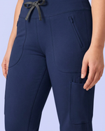 Curved High-Rise Scrub Legging Navy