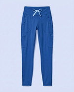 Curved High-Rise Scrub Legging Royal Blue