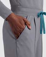 Pintuck High-Rise Wide-Leg Pant Heather Gray