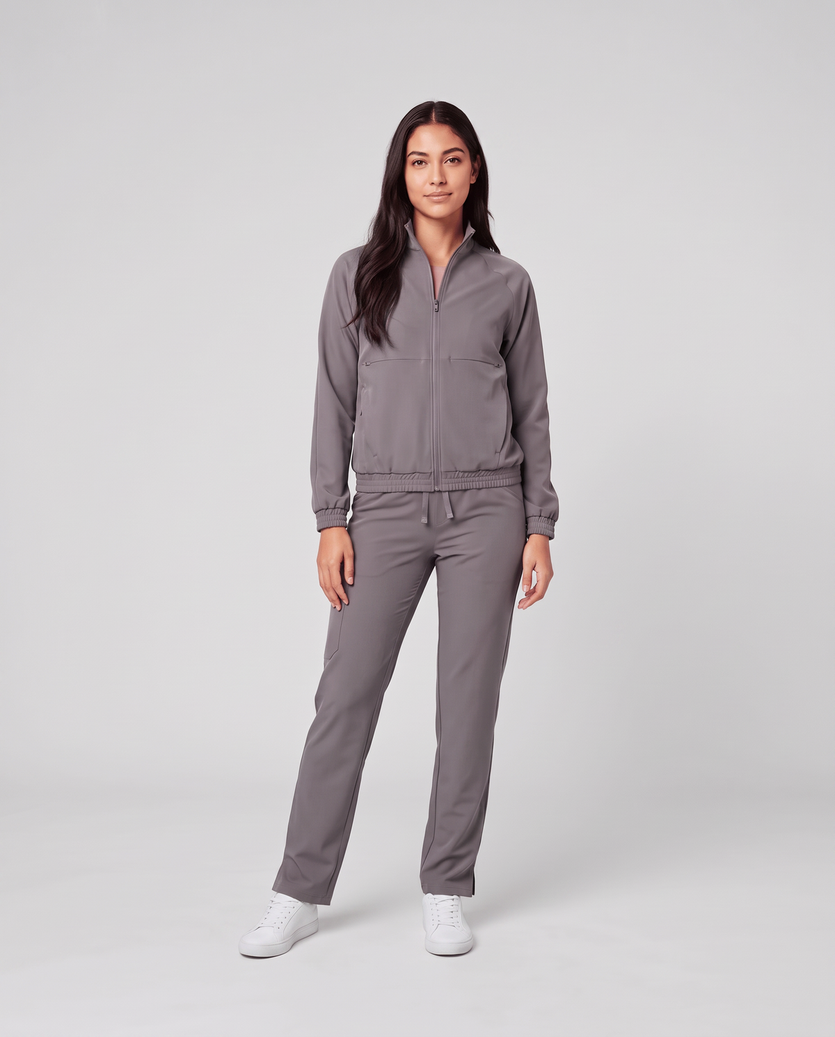 Modern Scrub Jacket Heather Gray