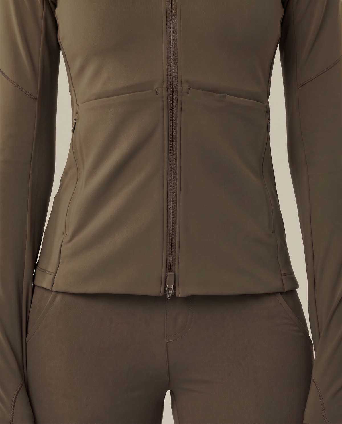 Athletic Knit Scrub Jacket Olive
