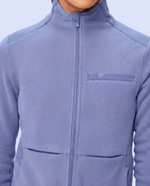 Fleece Scrub Jacket Ceil Blue