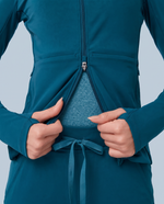 Athletic Knit Scrub Jacket Caribbean Blue
