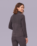 Fleece Scrub Jacket Pewter