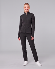 Athletic Knit Scrub Jacket Black