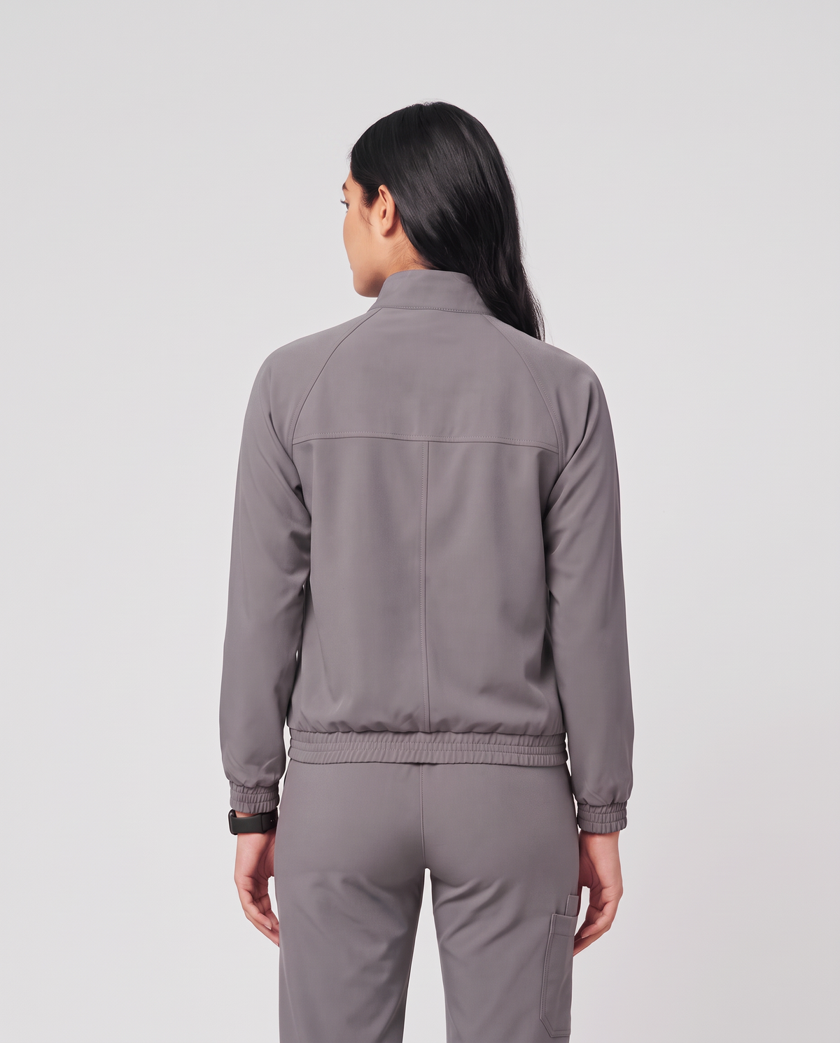 Modern Scrub Jacket Heather Gray