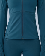 Athletic Knit Scrub Jacket Caribbean Blue