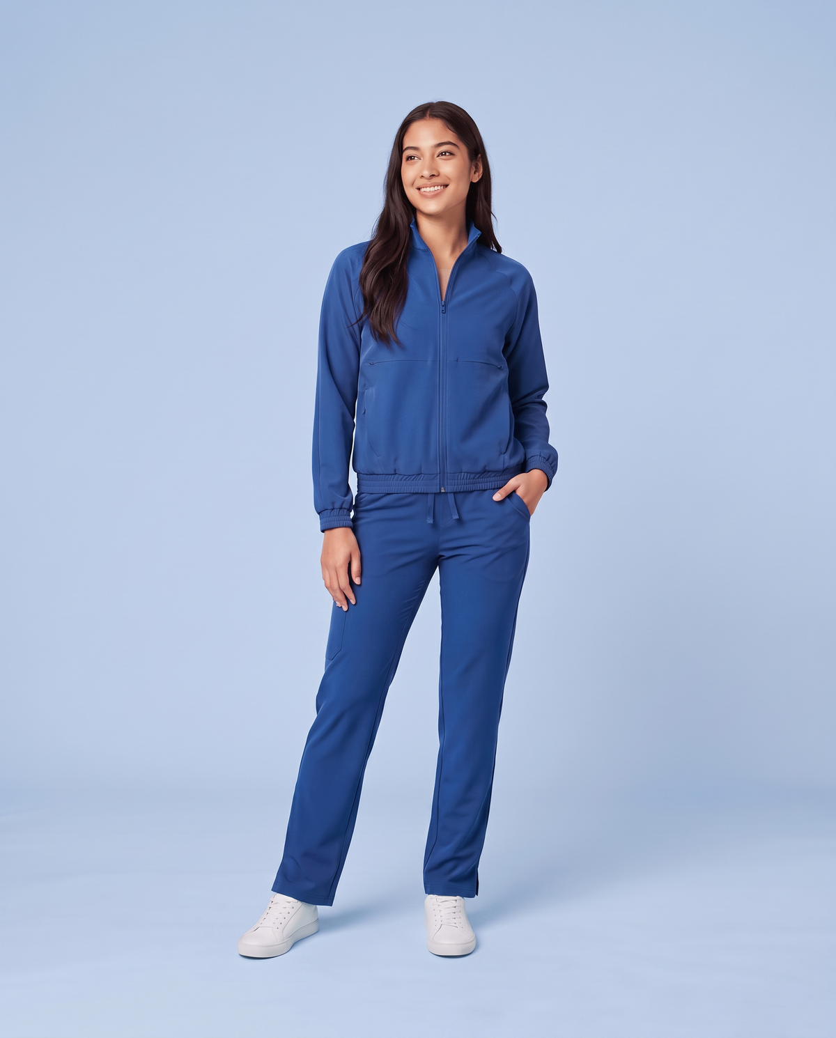 Modern Scrub Jacket Royal Blue