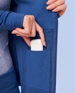 Athletic Knit Scrub Jacket Royal Blue