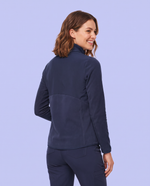 Fleece Scrub Jacket Navy