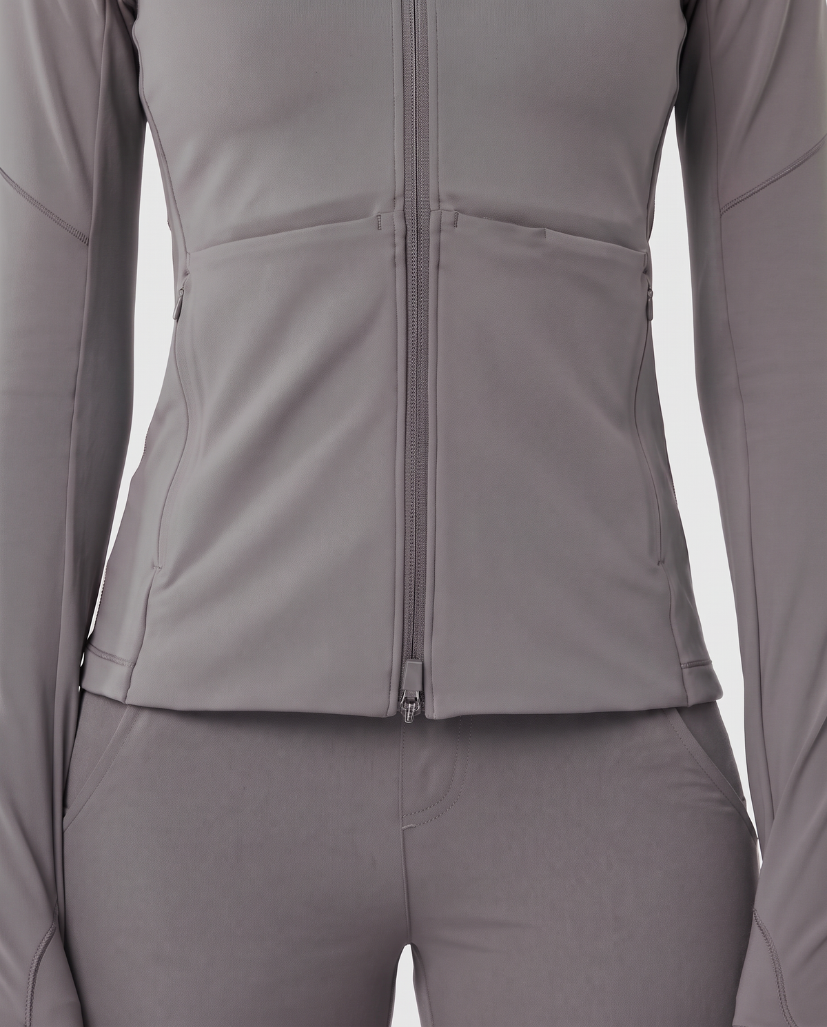 Athletic Knit Scrub Jacket Heather Gray