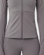 Athletic Knit Scrub Jacket Heather Gray