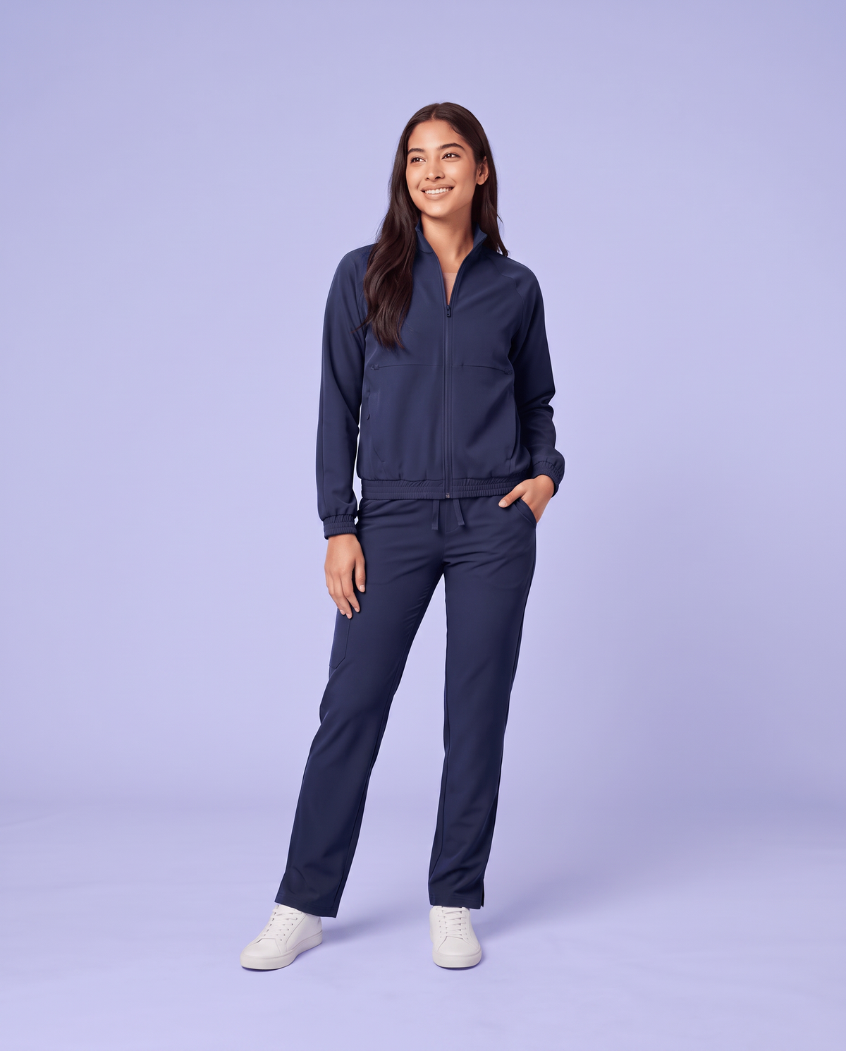 Modern Scrub Jacket Navy