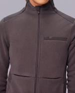 Fleece Scrub Jacket Pewter