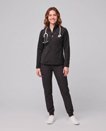 Fleece Scrub Jacket Black