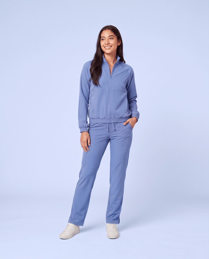 Modern Scrub Jacket Ceil Blue