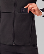 Fleece Scrub Jacket Black