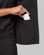 Fleece Scrub Jacket Black