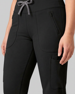 Curved High-Rise Scrub Legging Black